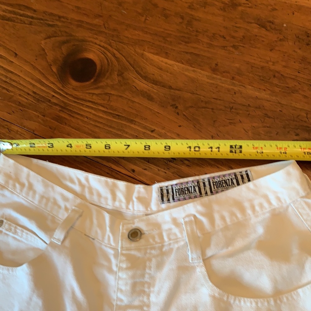 ** Authentic Forenza White Jean Shorts L - Picture 8 of 16